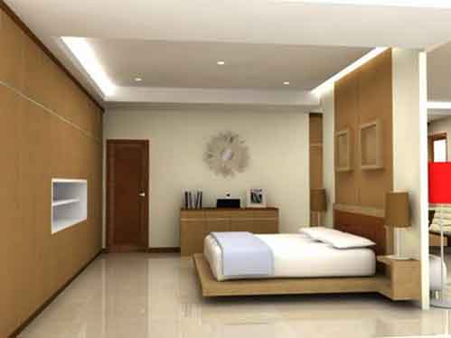 Contoh Desain Interior kamar Tidur Utama  Minimalis