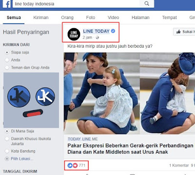 Carilah Halaman/Grup/Teman di Facebook yang punya LIKE terbanyak