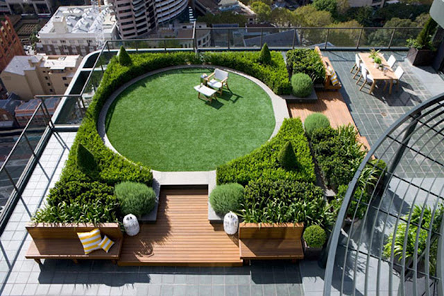 Model Roof Garden Modern