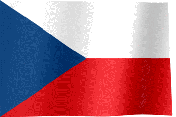 The waving flag of the Czech Republic (Animated GIF)