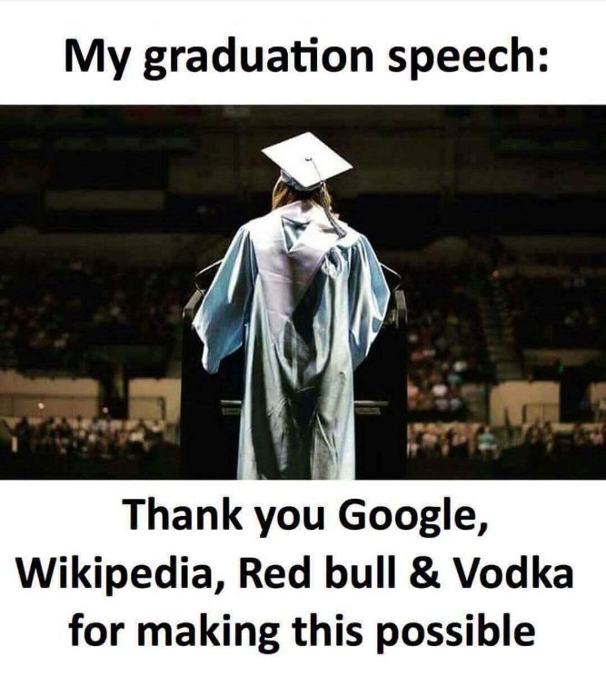 Thank you, Google Wikipedia, red bull, and vodka for making this possible! - Funny Tech and IT Memes pictures, photos, images, pics, captions, jokes, quotes, wishes, quotes, SMS, status, messages, wallpapers