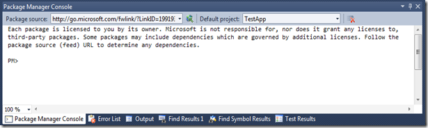 nuget-console