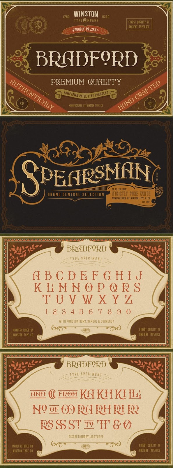 Vintage Font Gratis Terbaik - WT Bradford Free Vintage Font