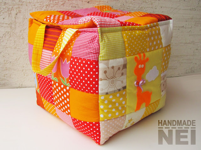 Handmade Nel: Кош за играчки от плат "Ния"