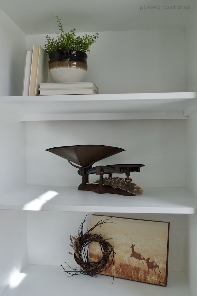 Pieced Pastimes Minimalist Fall Home Shelfie