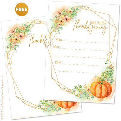 Thanksgiving DIY invitations