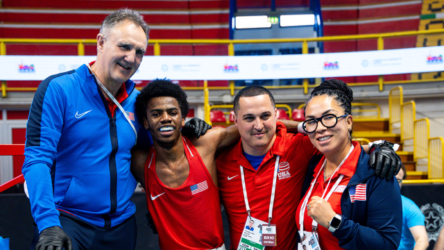 USA BOXING: Roscoe Hill grabs second win at 2024 Olympic Games World Qualifier