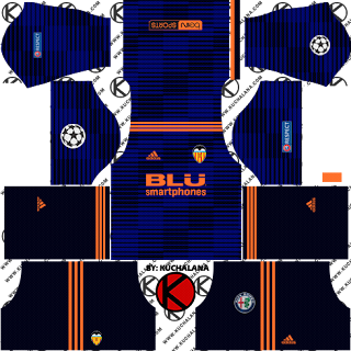  and the package includes complete with home kits Baru!!! Valencia CF 2018/19 Kit - Dream League Soccer Kits