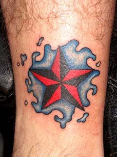 nautical star tattoos, tattoos