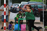 Concurso de lanzamiento de chapela en las fiestas de El Regato