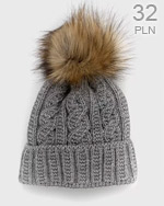 modne czapki z pomponem jesień-zima 2023