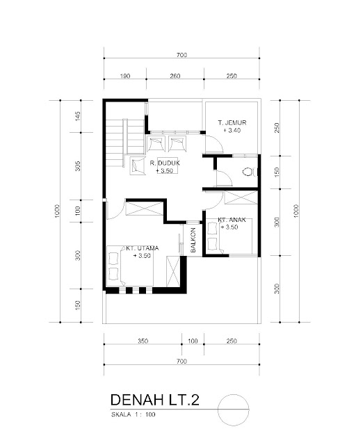 Rumah Minimalis 7 X 10 Omah Jati