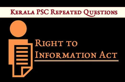 Repeated Questions: RTI Act