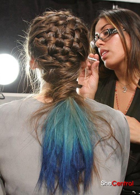 Blue Weave Braid Hairstyles