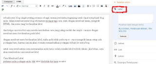 Cara Membuat Menu Blog Berdasarkan Label