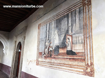 Mural en el Ex Convento de Santa Ana en Tzintzuntzan, Michoacán