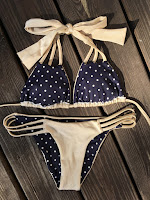 Eve7, swimwear, reversible, bikini, Bardot, gold, nude, polkadot, 4 in 1, four in one, you are worth it, save money, style, trend