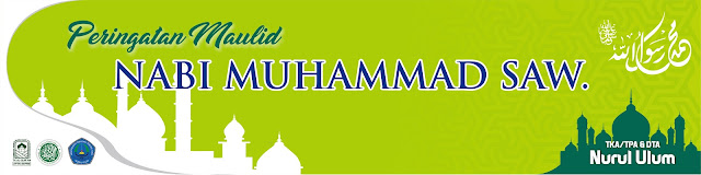 Download Spanduk Maulid Nabi Muhammad SAW.