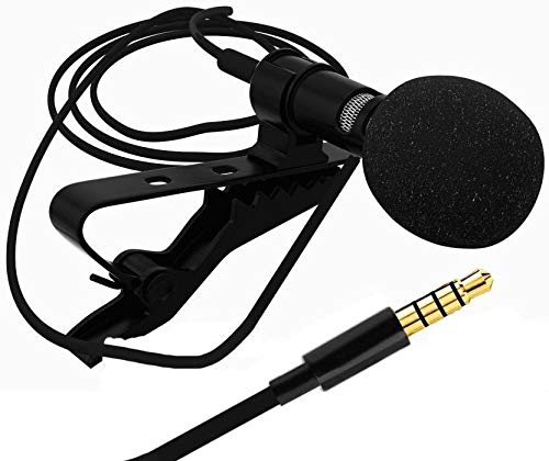 FAIZA FASHION 3.5mm Clip Microphone For Youtube, Collar Mike For Voice Recording, Lapel Mic Mobile, Pc, Laptop, Android Smartphones, Dslr Camera