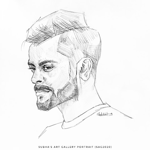 Virat Kohli portrait ; Pencil sketch