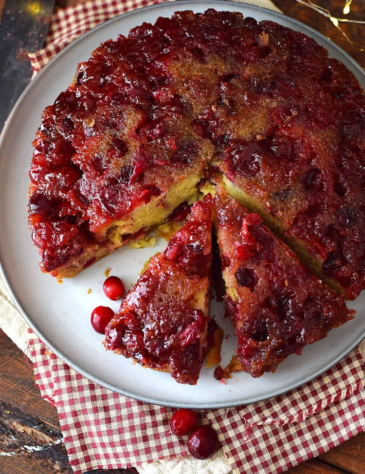 Torta de cranberry (arándanos rojos)