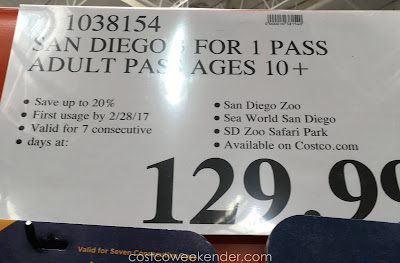Deal for the San Diego 2016 3-for-1 Pass at Costco