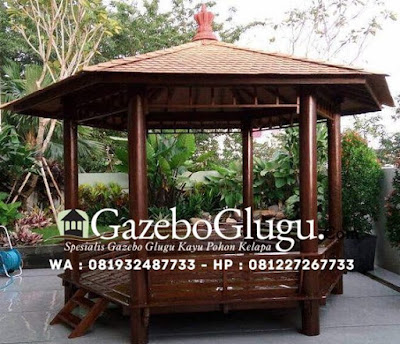 Gazebo Kayu Glugu Kelapa