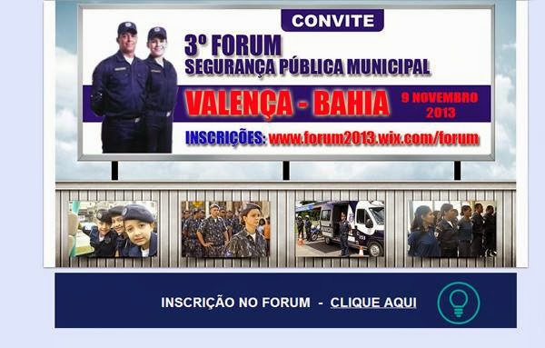 III FÓRUM DE SEGURANÇA PÚBLICA MUNICIPAL DE VALENÇA - BA