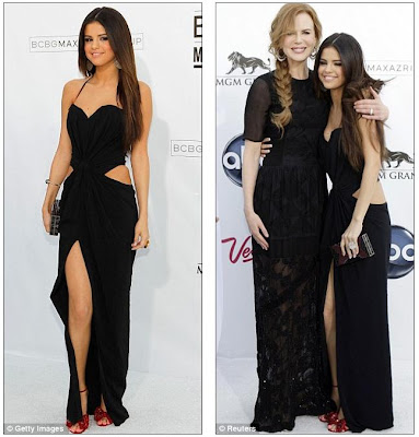 justin bieber selena gomez billboard kiss. Little black dress: Selena