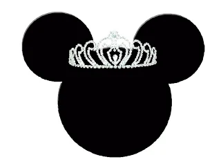 Siluetas de Minnie con tiaras.