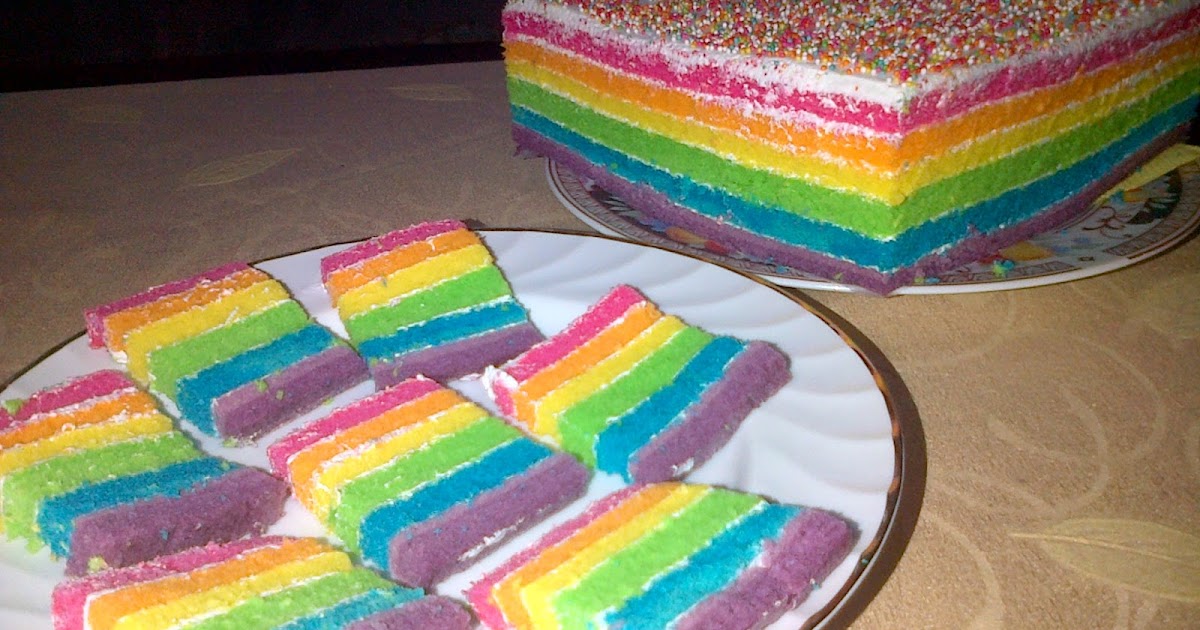 Resep Rainbow Cake Kukus (TESTED)  It Girl