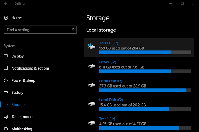 storage sense