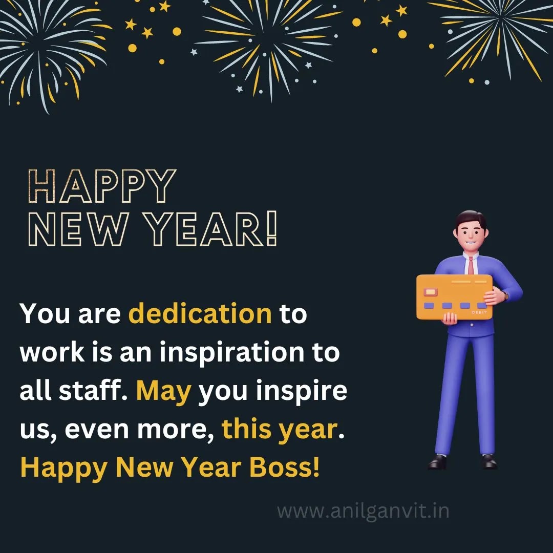 Happy New Year Wishes to Boss