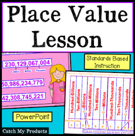Math lesson on place value, PowerPoint,  #math #teachers