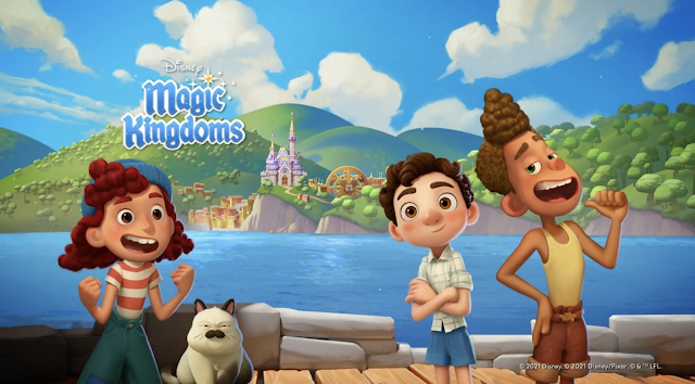 Luca Update Disney Magic Kingdoms Game Opening Screen