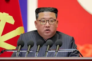 O líder norte-coreano Kim Jong Un em Pyongyang na quarta-feira.