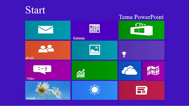 Template PowerPoint Gratis Windows 8