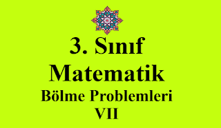 3. Sınıf,Bölme İşlemi,Problemler