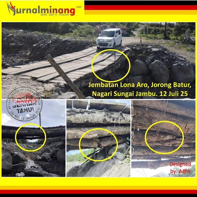 Jembatan Darurat Lona Aro Batur Pasca Bencana Banjir