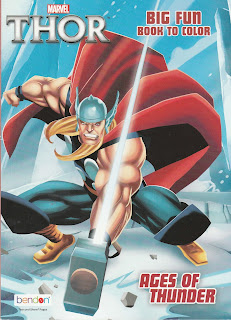 Front cover of Thor Big Fun Book To Color: Ages of Thunder