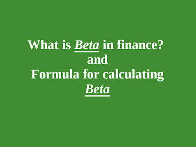 What is Beta in finance? Formula for Beta | Sulthan Academy