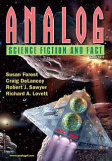 Cover of the magazine Analog Science Fiction and Fact, April 2012 issue