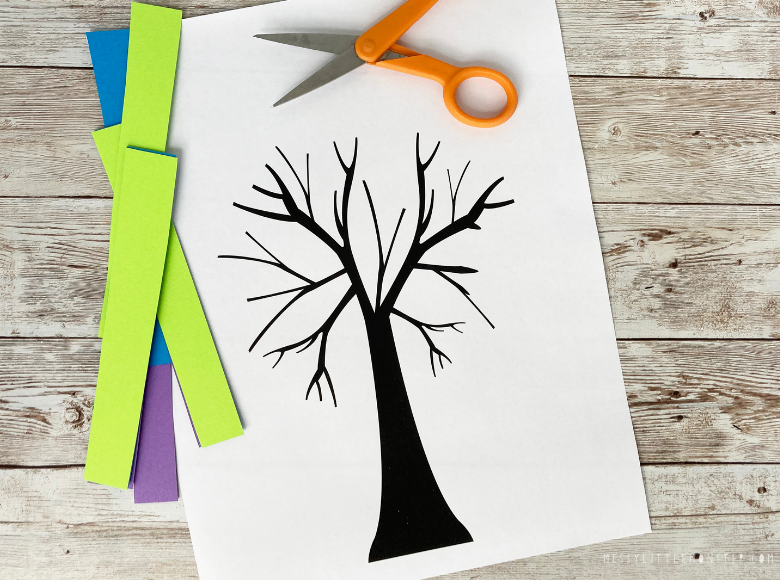 printable Kandinsky tree template