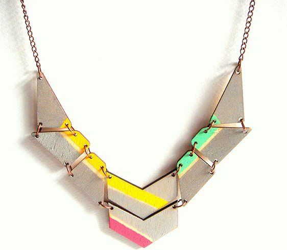 Fashionable And Funky Geometric Jewelry, 16 to 20 square wooden shapes which you can buy from a craft store or cut it out on your own to your choice Acrylic paints, Electric drill, Jump rings, Chain, Jewelry clasp and Pliers.One word that takes us back to school is geometry. Remember the circle, square, rectangular, diagonal, triangular drawings we all had to make and mug up to get good marks in the mathematics exam. Fashionable And Funky Geometric Jewelry, It’s much the same in geometric jewelry too. With abstract influences and geometric inspirations, geometric jewellery designs are absolutely chic, trendy and with a mind of their own. All it needs is a bit of form and shape to turn an ordinary jewellery accessory into an artistic one., Fashionable And Funky Geometric Jewelry, The kind of options available in geometric jewelry is far too many. There are triangles, circles and guess what, there is three-dimensional geometric jewellery available too. All of them roll up their sleeves in helping you portray a unique appearance with dramatic lines and bold patterns.Fashionable And Funky Geometric Jewelry. Is geometric jewellery the new thing to watch out in the fashion radar? Well, it has been around since 1970s. Today, you can spot it out in rings, necklaces, earrings and bracelets in diverse shapes such as square, circle, hexagon, sphere, rectangle, trapeze, triangle. In fact, triangles have been going hot for quite some time. All in all, geometric jewellery designs are fresh, nostalgic, versatile and will have you swooning over them.Geometric Necklace, Geometric Rings, Geometric Earring.