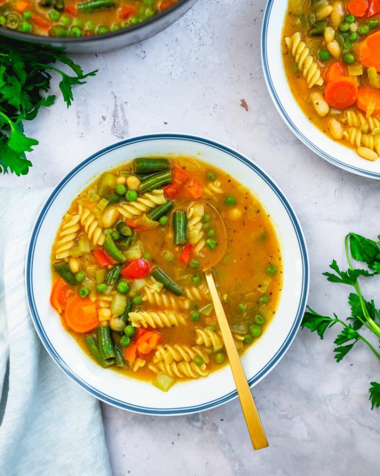 Garden Vegetable Soup with Pasta - Ideas for Biblically Clean Soups | Land of Honey