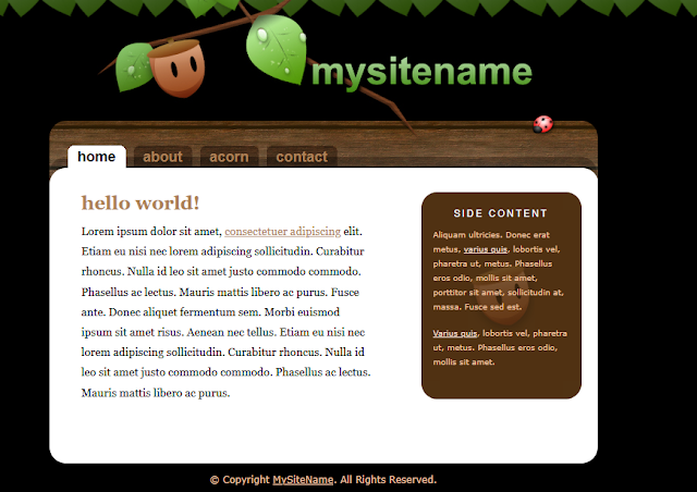 Mini Personal Template Free Download-HTML, CSS, JS
