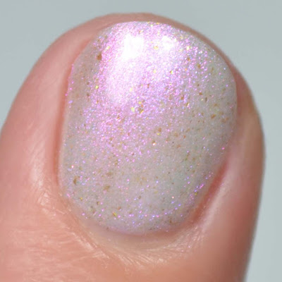 iridescent shimmer nail polish swatch