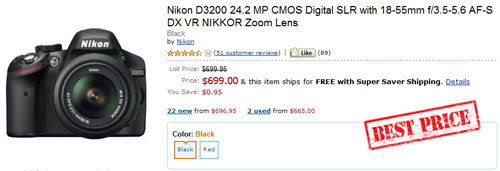 Nikon D3200 Coupon