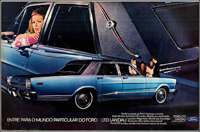 Propaganda Ford LTD - Landau - 1970, Ford-Willys anos 70, década de 70, Ford, Oswaldo Hernandez, década de 70, carros anos 70,