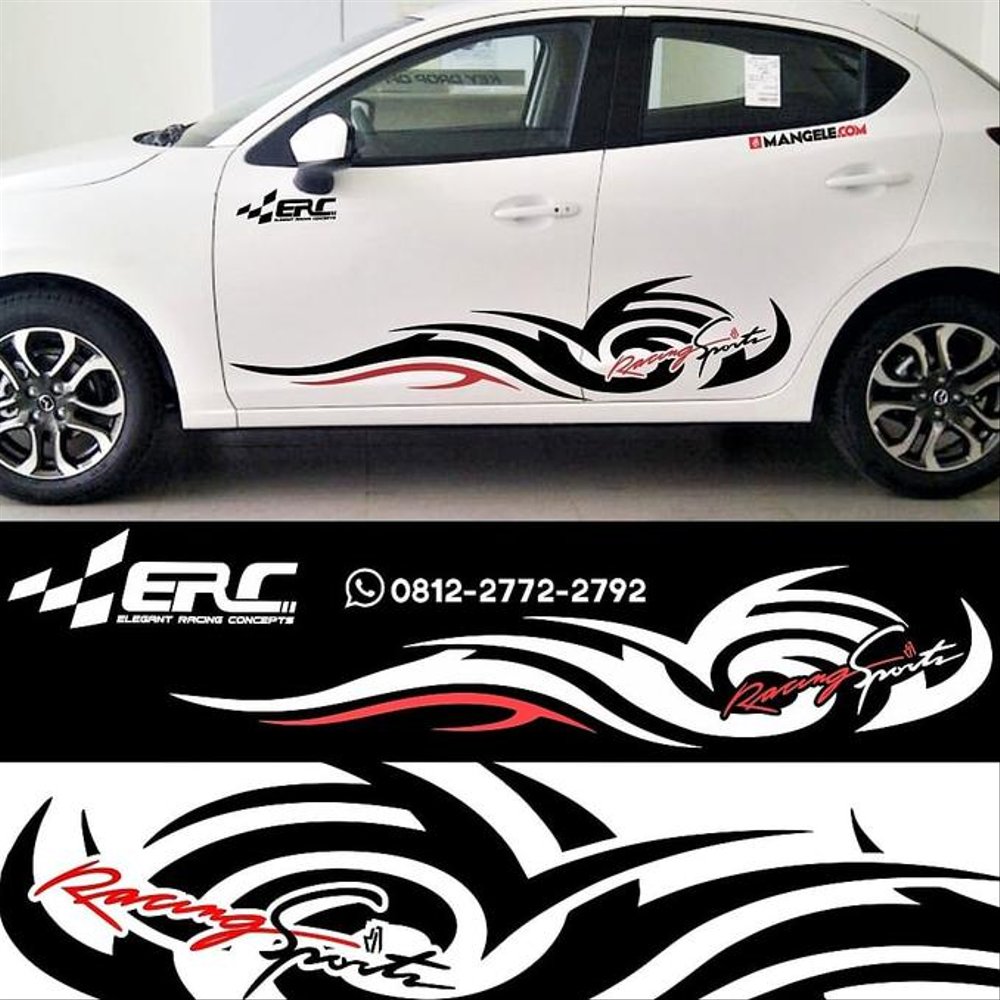 Koleksi Cutting Sticker Mobil Racing Terbaru Pelekmodif